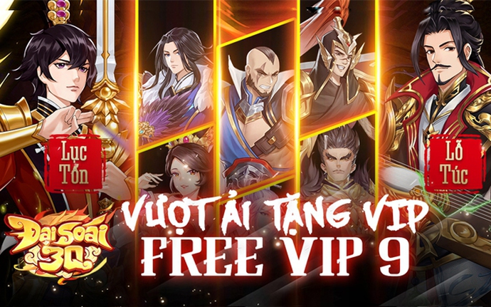 Đại Soái 3Q – Free VIP 9: Tân binh chiến thuật mang đồ họa 3D công phá làng game Việt