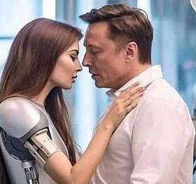 Sự thật về những hình ảnh tỷ phú Elon Musk ôm hôn robot khiến ai nhìn cũng sốc