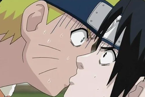 Cảnh hôn giữa Naruto và Sasuke ở đầu manga đã mắc một lỗi kỳ lạ 