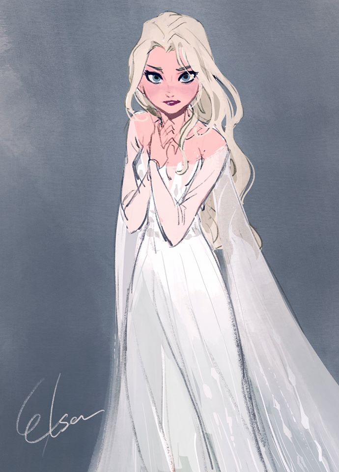 Chị Em Nữ Hoàng Băng Giá Elsa Trong Frozen Lột Xác Từ Diện Mạo Tới Tính Cách Qua Nét Vẽ Của 