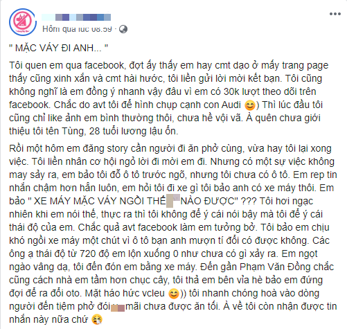 Quen hot girl mạng qua Facebook, chàng trai phát hiện ra có dấu hiệu đào mỏ, nhanh trí cho cô nàng một bài học và cái kết - Ảnh 1.