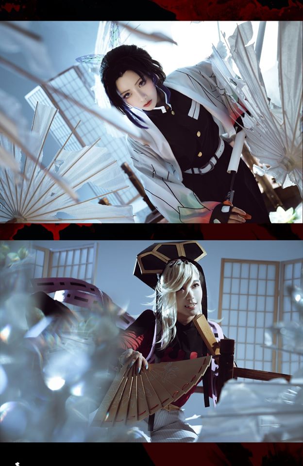 Kimetsu no Yaiba: Thưởng thức trận chiến giữa Douma và Trùng Trụ Shinobu qua loạt ảnh cosplay đẹp nhức mắt - Ảnh 3.