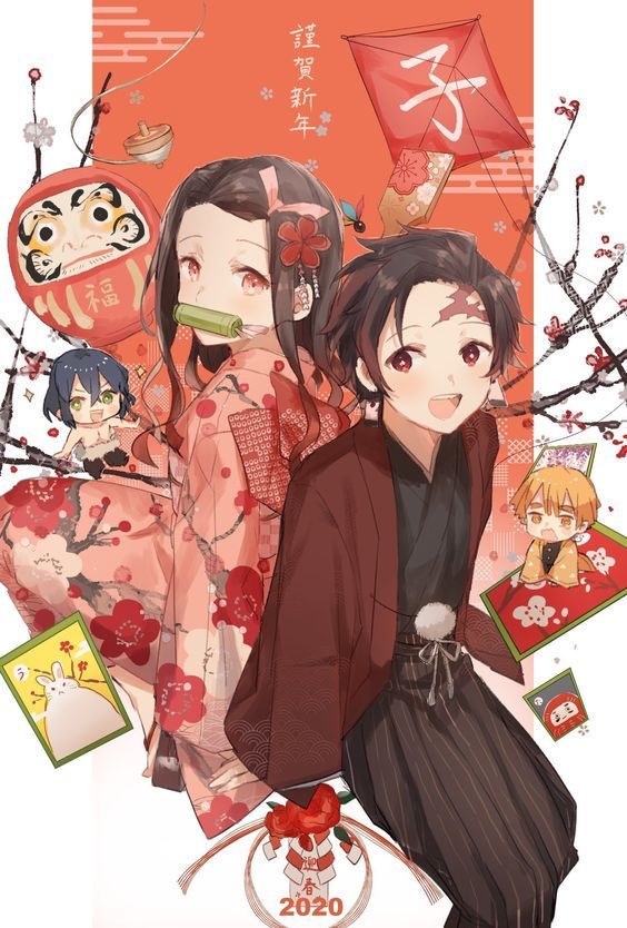 Dàn nhân vật Kimetsu no Yaiba rủ nhau diện kimono Nhật Bản tưng bừng đón năm mới - Ảnh 11.