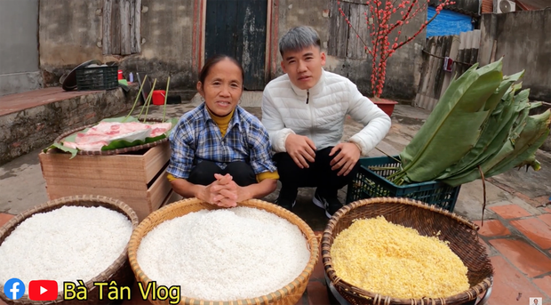 Bà Tân Vlog làm nồi bánh chưng xanh siêu to khổng lồ, dân tình bảo ra Giêng chắc cũng ăn không hết - Ảnh 1.