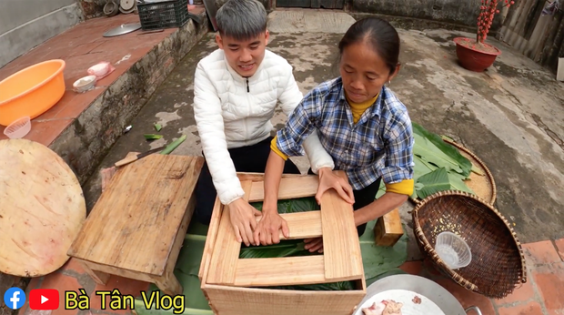 Bà Tân Vlog làm nồi bánh chưng xanh siêu to khổng lồ, dân tình bảo ra Giêng chắc cũng ăn không hết - Ảnh 5.