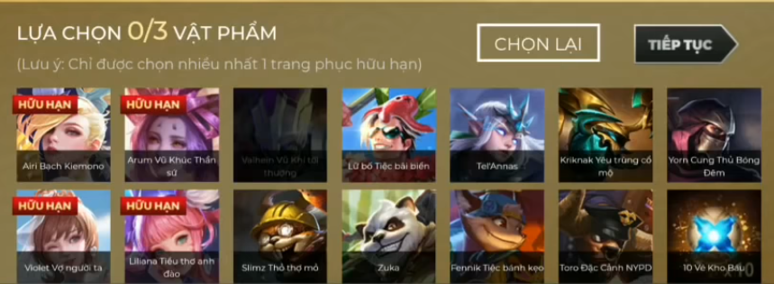 Liên Quân Mobile: Game thủ lại tốn tiền triệu cho cơ hội trúng skin bậc ...