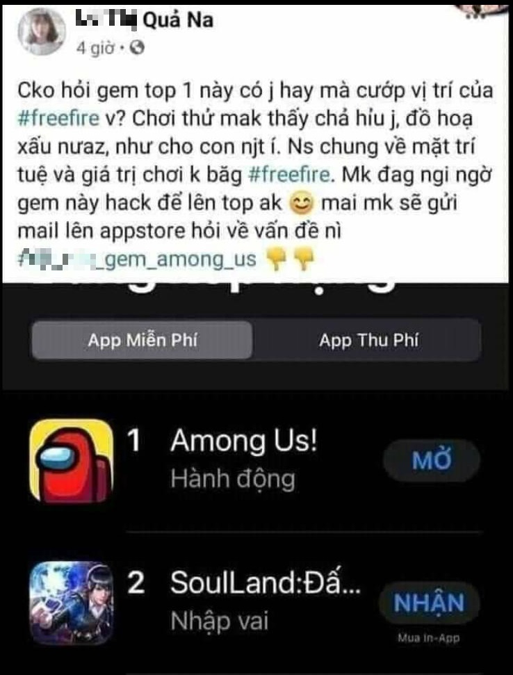 Bị Nữ Game Thủ Lửa Chua Che Nhảm Nhi Nhưng Among Us Vừa Lam được Một điều Ma Free Fire Chỉ Biết ước