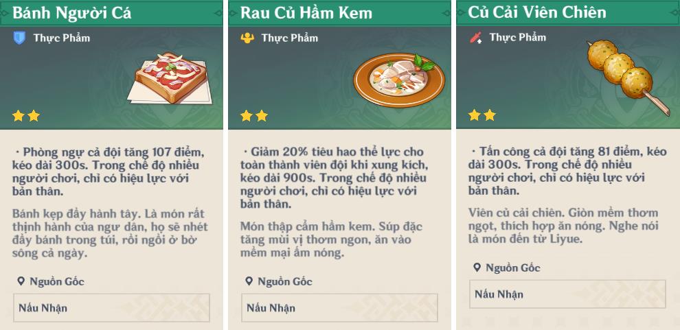 Mọi thứ bạn cần biết về nấu ăn và thực phẩm trong Genshin Impact - Ảnh 5. Mọi thứ bạn cần biết về nấu ăn và thực phẩm trong Genshin Impact - Ảnh 5.