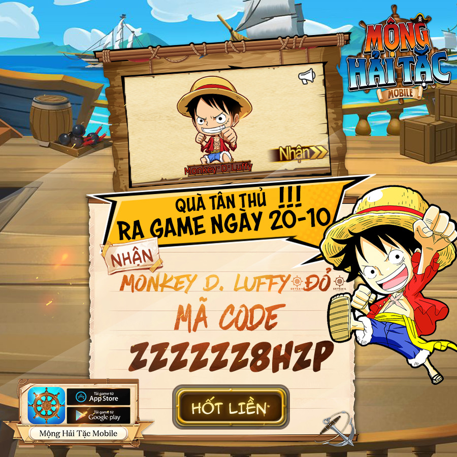 Quá cưng chiều các fan One Piece, Mộng Hải Tặc Mobile tặng FREE tướng đỏ Monkey D. Luffy, đếm ngược 12h trước ra mắt! - Ảnh 6. Quá cưng chiều các fan One Piece, Mộng Hải Tặc Mobile tặng FREE tướng đỏ Monkey D. Luffy, đếm ngược 12h trước ra mắt! - Ảnh 6.
