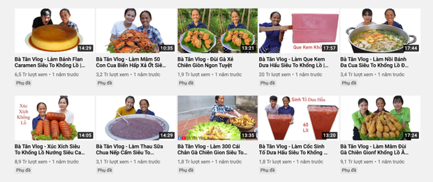 Hậu lùm xùm của con trai, bà Tân Vlog tụt giảm view liên tục, chỉ còn 1/10 so với thời đỉnh cao - Ảnh 2.