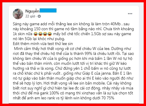 Game thủ Liên Minh: Tốc Chiến không hài lòng với Lee Sin, tự dạy Riot cách làm tướng chuẩn nhất - Ảnh 3.