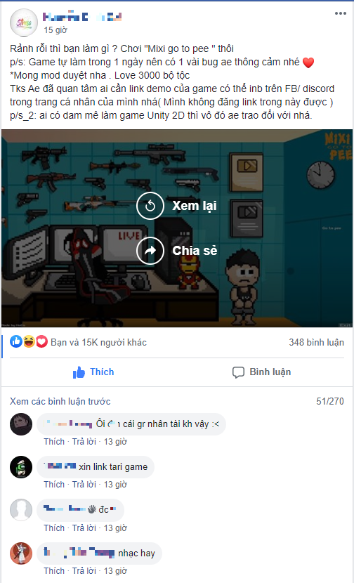 Chỉ trong vòng 24 giờ, fan đã làm hẳn tựa game về Tộc trưởng của mình với nhân vật chính là Độ Mixi - Ảnh 2. Chỉ trong vòng 24 giờ, fan đã làm hẳn tựa game về Tộc trưởng của mình với nhân vật chính là Độ Mixi - Ảnh 2.