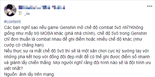 Mong muốn Genshin Impact có chế độ PVP 5vs5, nam game thủ nhận mưa chỉ trích từ CĐM Thế thì để tiền đè chết người à - Ảnh 2.