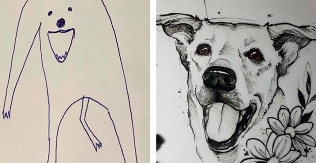 How to draw a simple dog  Draw a cute cute dog  YouTube