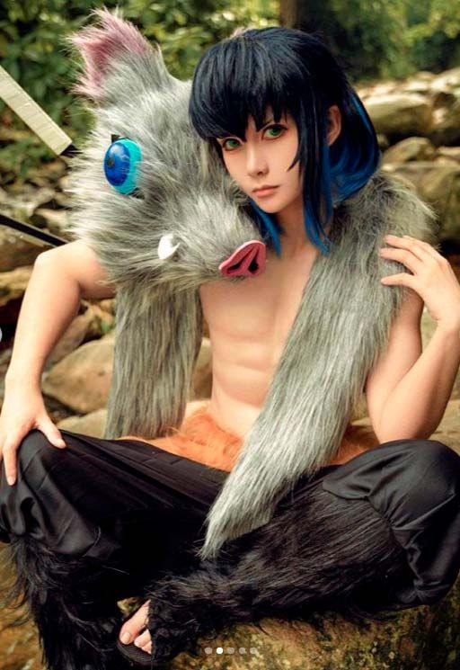 Mãn nhãn ngắm loạt ảnh cosplay cực chất về Đấng ỉn Inosuke trong Kimetsu no Yaiba - Ảnh 5.