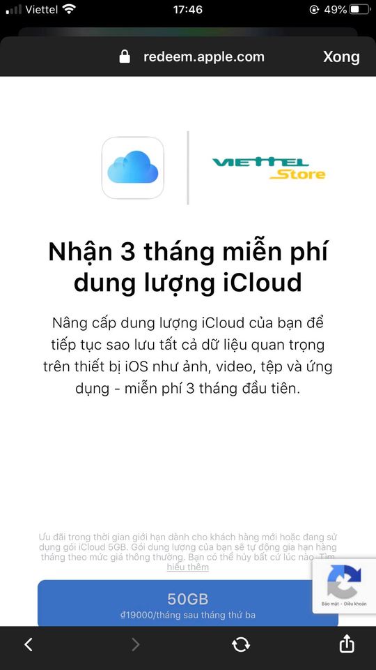 Hướng dẫn nhận miễn phí 50GB dung lượng iCloud trong 9 tháng chỉ với vài click cực dễ - Ảnh 3.