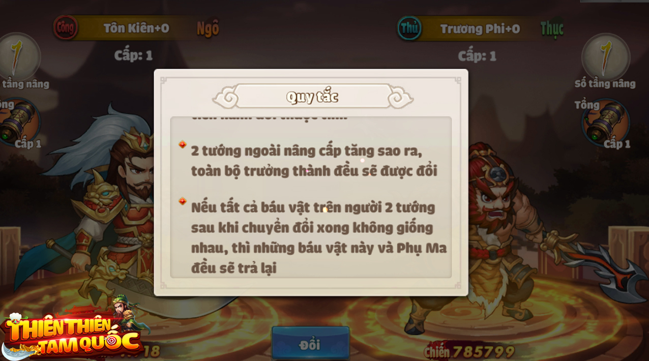 Fan chiến thuật chấm điểm 10 cho Thiên Thiên Tam Quốc: Tướng đổi ngang đồ, tha hồ xoay team, bảo toàn 100% tài nguyên! - Ảnh 7. Fan chiến thuật chấm điểm 10 cho Thiên Thiên Tam Quốc: Tướng đổi ngang đồ, tha hồ xoay team, bảo toàn 100% tài nguyên! - Ảnh 7.
