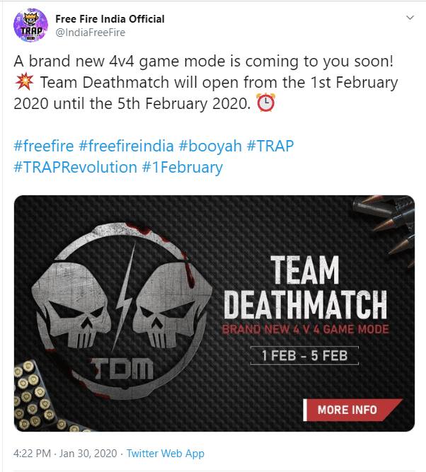 Free Fire ra mắt chế độ chơi mới giống với CS:GO với tên gọi Team Deathmatch - Ảnh 3.