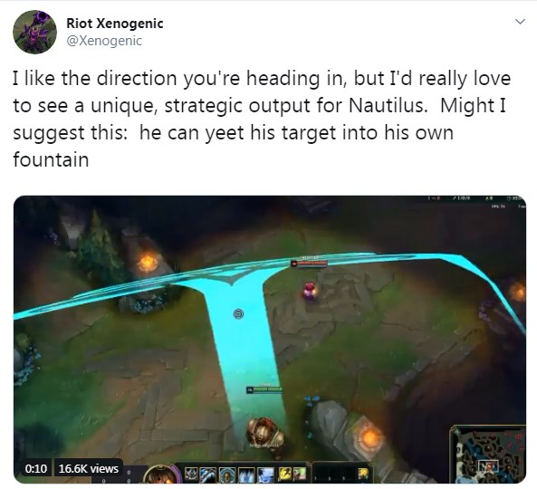 Cảm thấy Nautilus chưa đủ mạnh, các nhân viên Riot Games trao cho hắn ta khả năng kéo chùm siêu bá - Ảnh 2.