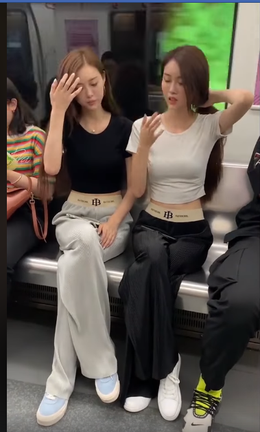 Cộng đồng mạng phát sốt với cặp sinh đôi hot girl trên tàu điện ngầm, Thúy Vân Thúy Kiều phiên bản 2020 là đây - Ảnh 2.