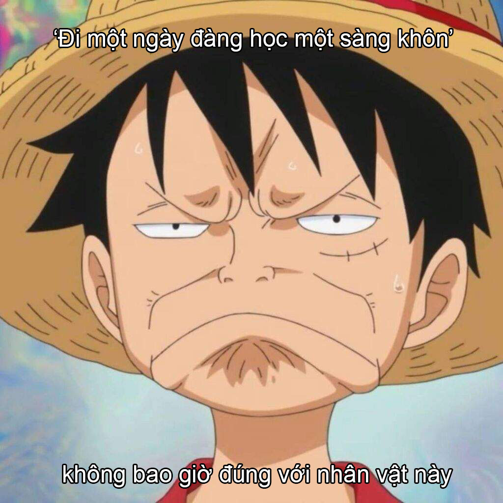 Hình ảnh meme One Piece này quả là một trận cười vỡ bụng! Với những biểu cảm và lời thoại hài hước, bạn không thể ngừng cười khi nhìn thấy hình ảnh này. Hãy xem ngay để thư giãn cùng với One Piece!