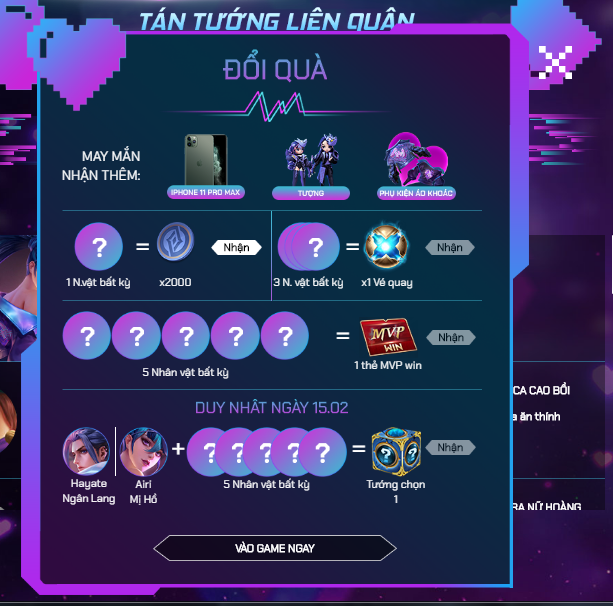 Liên Quân Mobile: Garena tặng FREE 5 tướng cả server vào ngày 15/2 với yêu cầu thả thính đơn giản - Ảnh 8.