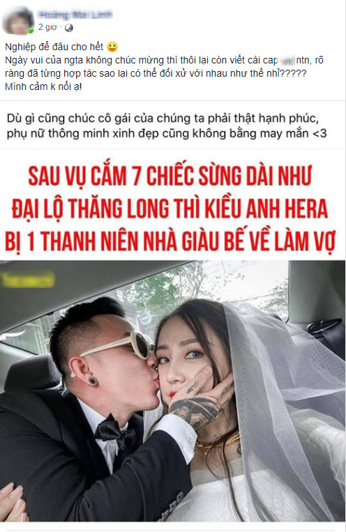 Cộng đồng mạng phẫn nộ vì fanpage có tiếng ở Việt Nam bới móc thiếu văn hóa ngày Kiều Anh Hera lên xe hoa - Ảnh 3.
