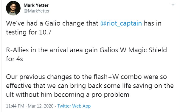 Galio sắp được Riot ban cho tính năng khủng - Đã bay như siêu nhân lại còn chống phép cho đồng đội - Ảnh 3.
