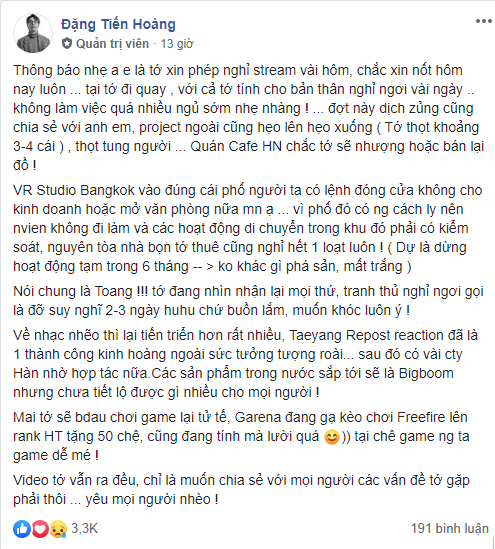 ViruSs chia sẻ những dự định sắp tới, tiết lộ tình hình kinh doanh thất bát, VR Studio Bangkok gần như phá sản, mất trắng - Ảnh 2.