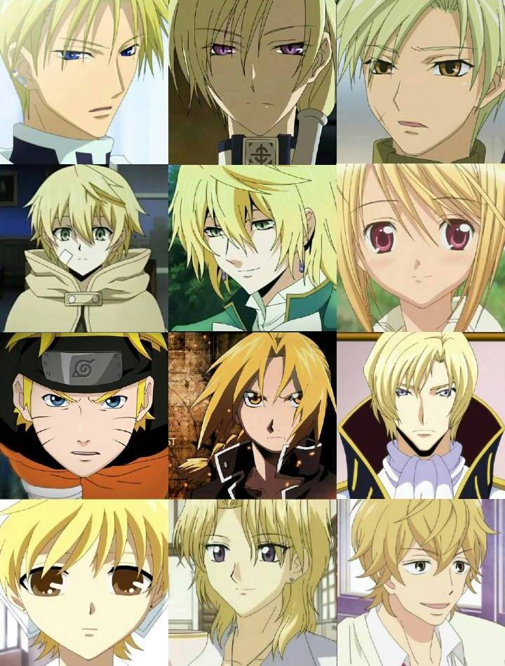 Các màu tóc anime nam tóc vàng phổ biến trong truyện tranh