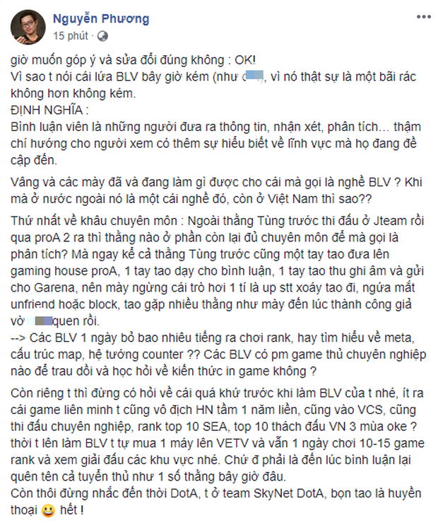 Nhìn lại toàn bộ Drama giữa quản lý Team Flash và BLV của Garena – Ai đúng, ai sai và hậu quả của câu chuyện là gì? - Ảnh 7.