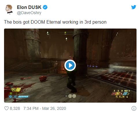 Cùng với phần mềm Cheat Engine, bây giờ DOOM Eternal đã có thể chơi ở góc nhìn thứ 3 - Ảnh 2.