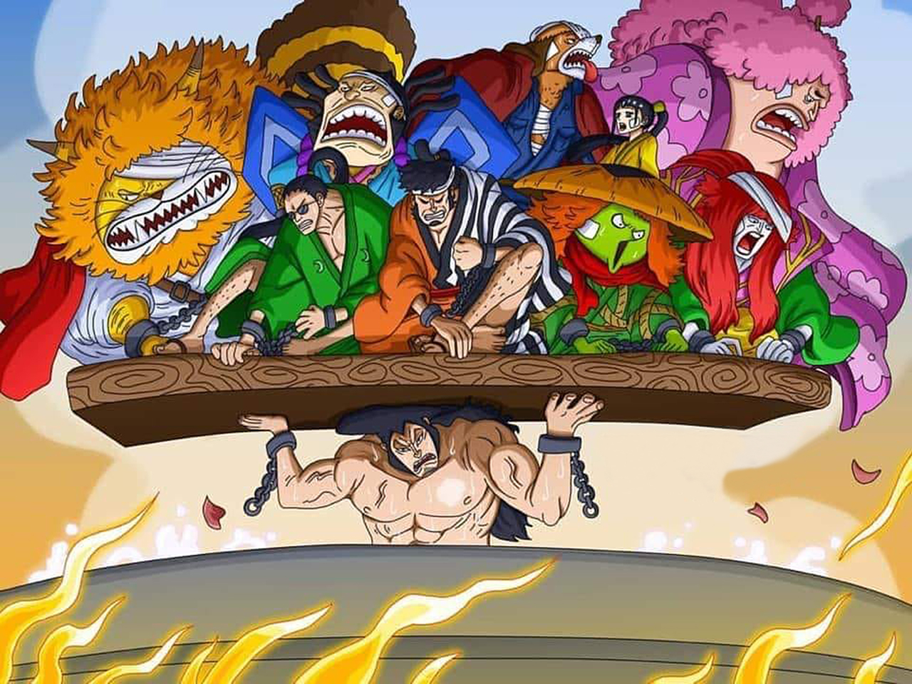 Bộ 6 Mô Hình Nhân Vật Luffy Yamato Nami Kozuki Oden Law Trong One Piece   Tìm Voucher