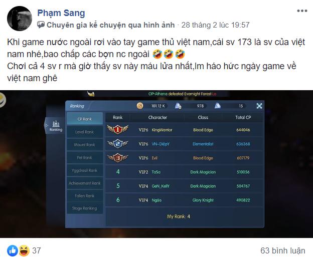 Gamer Việt quá đáng thực sự: Sang bản tiếng Anh đua Top, đã cướp hết Boss lại còn đồ sát khiến bạn bè quốc tế phải... chửi đổng - Ảnh 13.