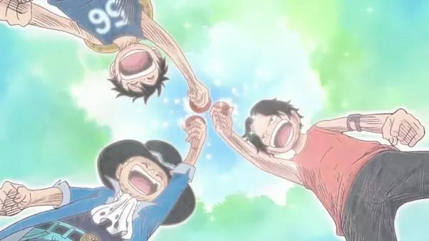 Ace Sabo Luffy: Hãy chiêm ngưỡng hình ảnh của ba anh em Ace, Sabo và Luffy trong một bức ảnh đầy phấn khích và hứng khởi. Chính sự đoàn kết, tình bạn và sức mạnh của họ đã tạo nên một câu chuyện hoành tráng đầy phiêu lưu và gay cấn. Những fan của One Piece nhất định sẽ không muốn bỏ lỡ bức ảnh này!