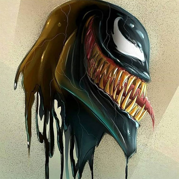 Ngắm fan art Venom theo phong cách kinh dị, đáng sợ nhưng cũng vô cùng đã mắt - Ảnh 17.