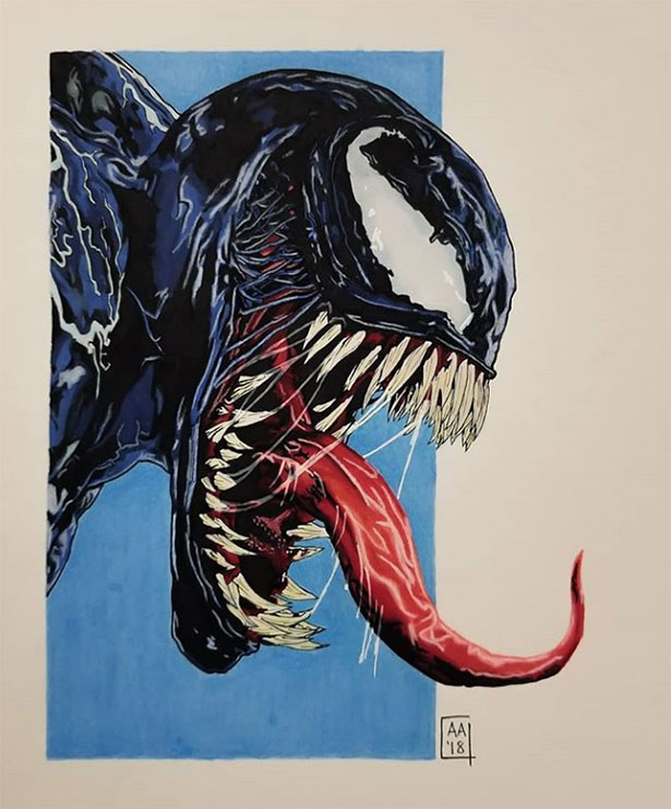 Ngắm fan art Venom theo phong cách kinh dị, đáng sợ nhưng cũng vô cùng đã mắt - Ảnh 23.