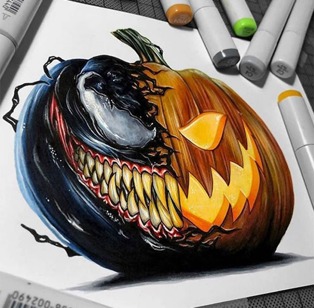 Ngắm fan art Venom theo phong cách kinh dị, đáng sợ nhưng cũng vô cùng đã mắt - Ảnh 33.