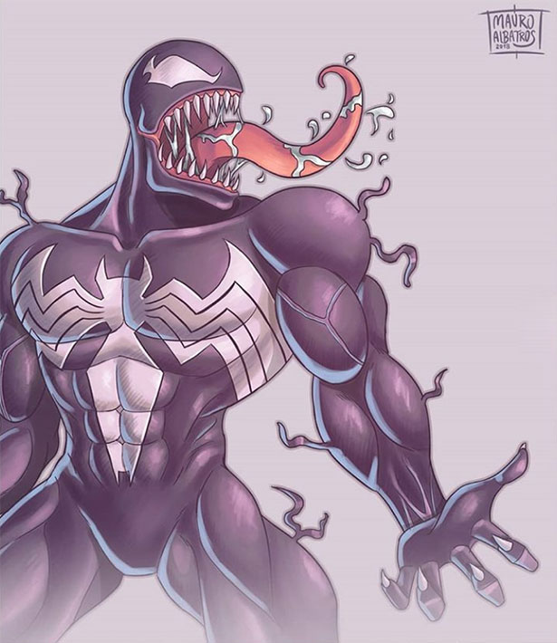 Ngắm fan art Venom theo phong cách kinh dị, đáng sợ nhưng cũng vô cùng đã mắt - Ảnh 9.
