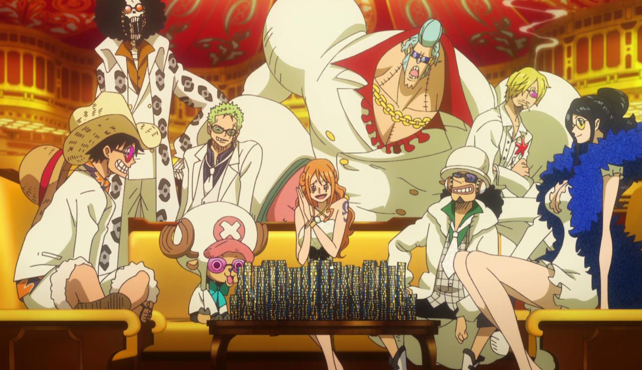 Phiên bản đầy đủ ảnh One Piece cả nhóm với nhiều tình huống hài hước và thú vị