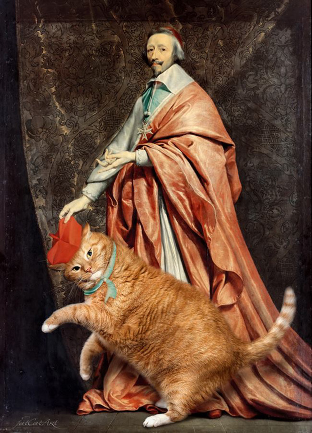 Chết cười loạt ảnh chế mèo béo trở thành nàng thơ trong các bức họa nổi tiếng - Ảnh 16.