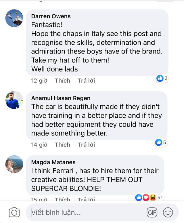 Chế tạo các siêu xe như Bugatti, Ferrari với giá vài triệu đồng, nhóm Youtuber Việt bất ngờ lên báo Tây, được cộng đồng mạng tán thưởng hết lời - Ảnh 5.