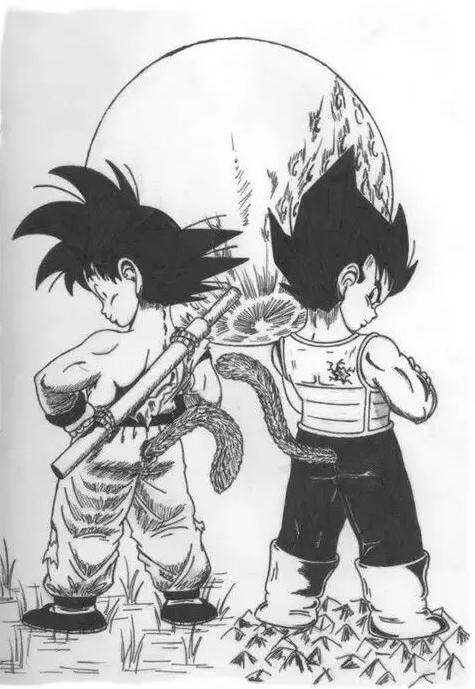 Ai là người mạnh hơn, Goku hay Vegeta? Tại sao không xem hình ảnh này để tìm ra câu trả lời chính xác? Nhân vật của chúng ta tất cả đều thấy rất đáng yêu trong phong cách vẽ tuyệt vời này.