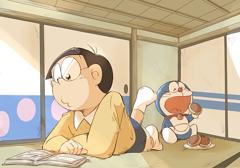Tranh Doraemon cùng bạn hữu \
