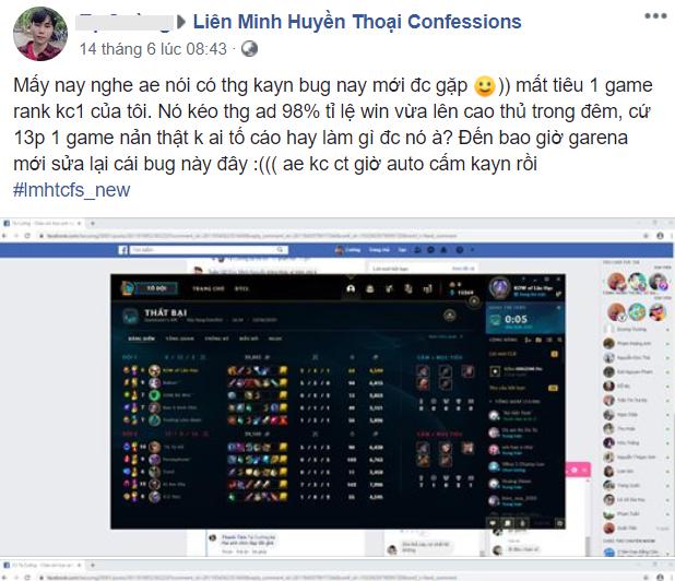 Game thủ Việt tụt rank ầm ầm vì siêu bug Kayn, cả trăm phiếu report được gửi đi mà Riot vẫn tỉnh bơ? - Ảnh 5.