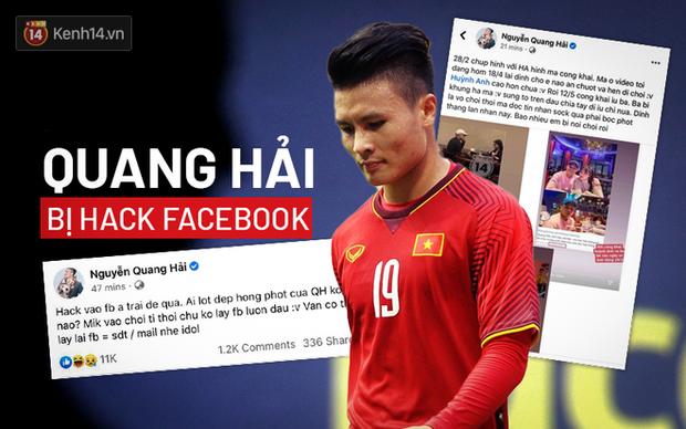 Quang Hải bị hack Facebook, lộ đoạn tin nhắn nhạy cảm về chuyện yêu đương - Ảnh 1.