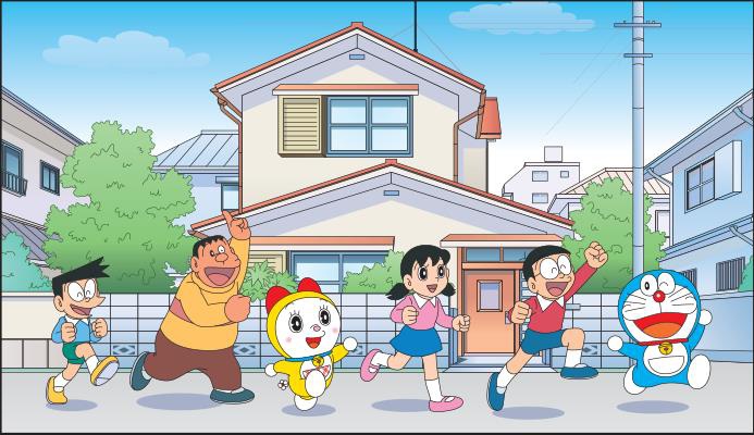 20 mẫu Vẽ gia đình Doraemon dễ thương