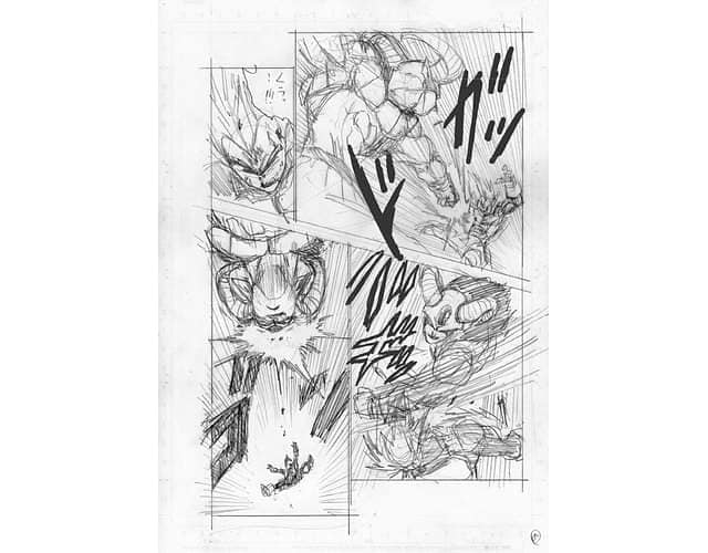 Hé lộ bản phác thảo Dragon Ball Super chap 62: Trai đẹp Moro bón hành cho Vegeta, Hoàng tử saiyan không còn gáy được nữa - Ảnh 9.