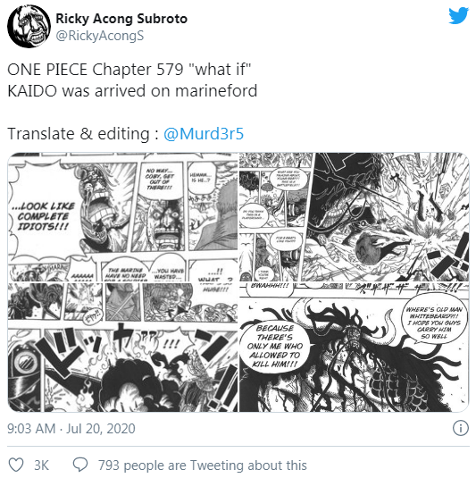 One Piece: Fan Comic cho thấy những gì xảy ra khi Kaido đến được Marineford, có thể Ace sẽ không chết? - Ảnh 1.
