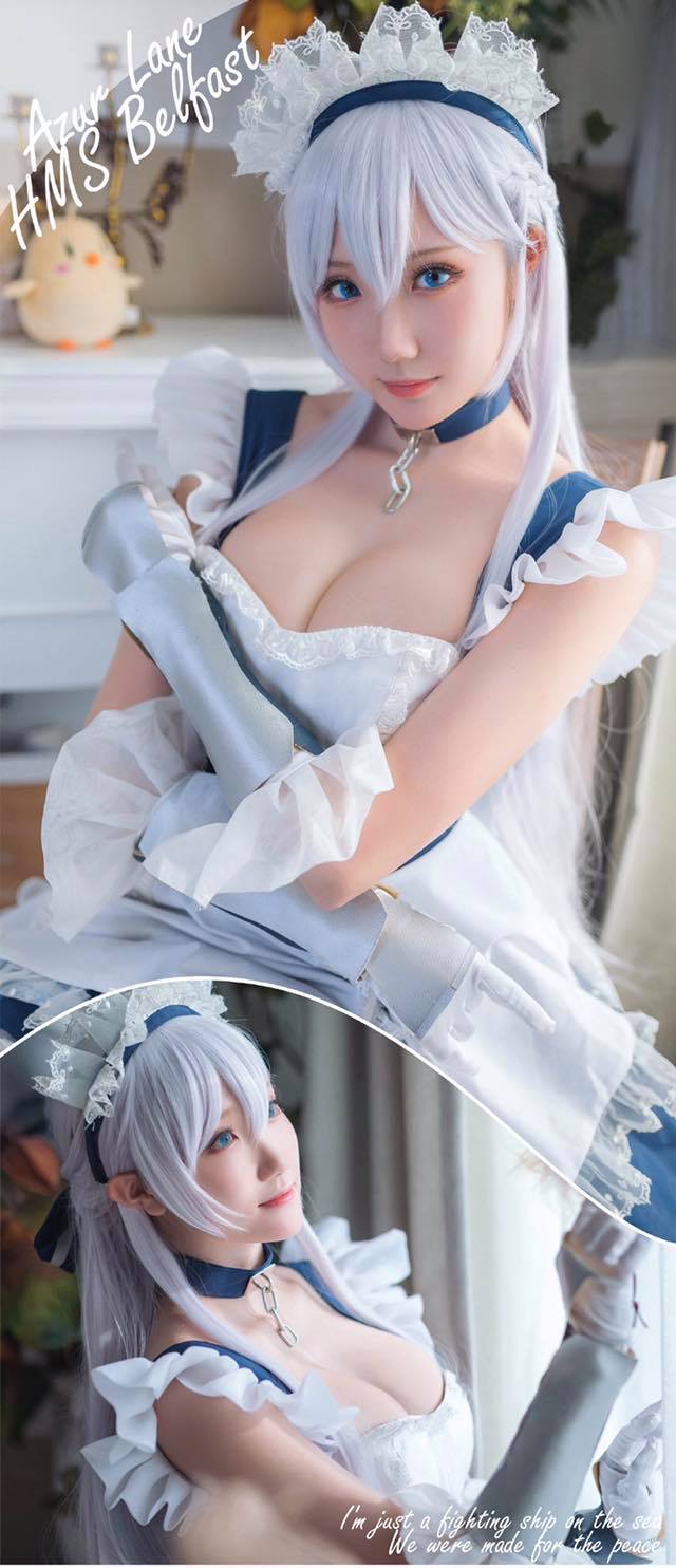 Gái xinh thì ai cũng thích, nhưng xinh như Belfast phiên bản cosplay nóng bỏng thế này thì ai mà chịu được - Ảnh 1.